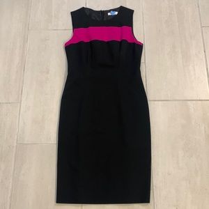 Calvin Klein black and pink dress
